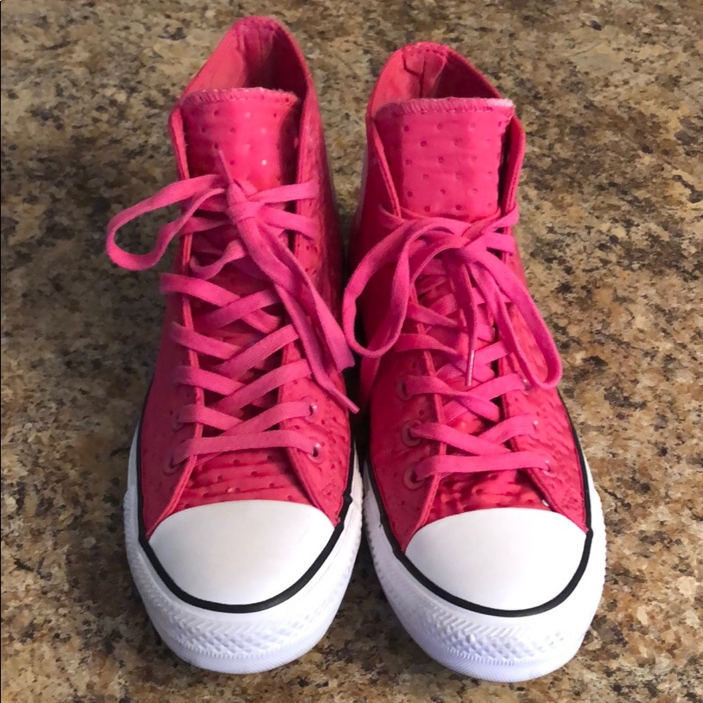 Converse High Top Neoprene Vivid Pink Size 9